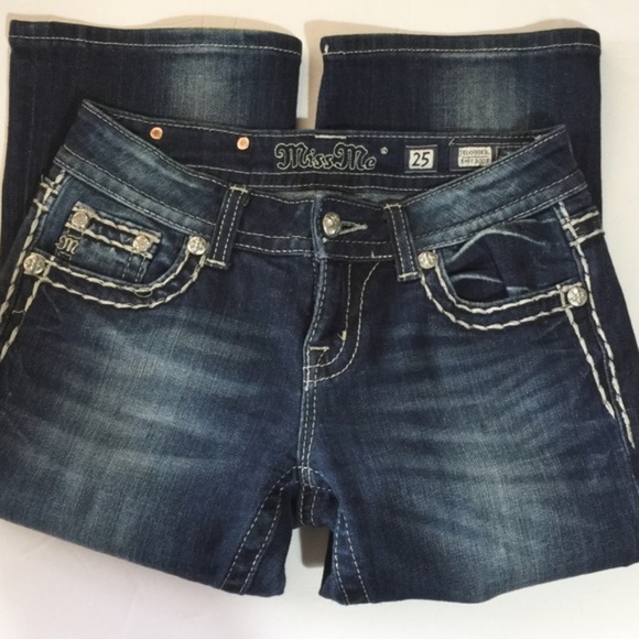 Miss Me Holographic Fleur de Lis Bootcut - Picture 4 of 4